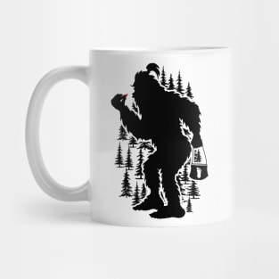 Funny Bigfoot Silhouette Mug